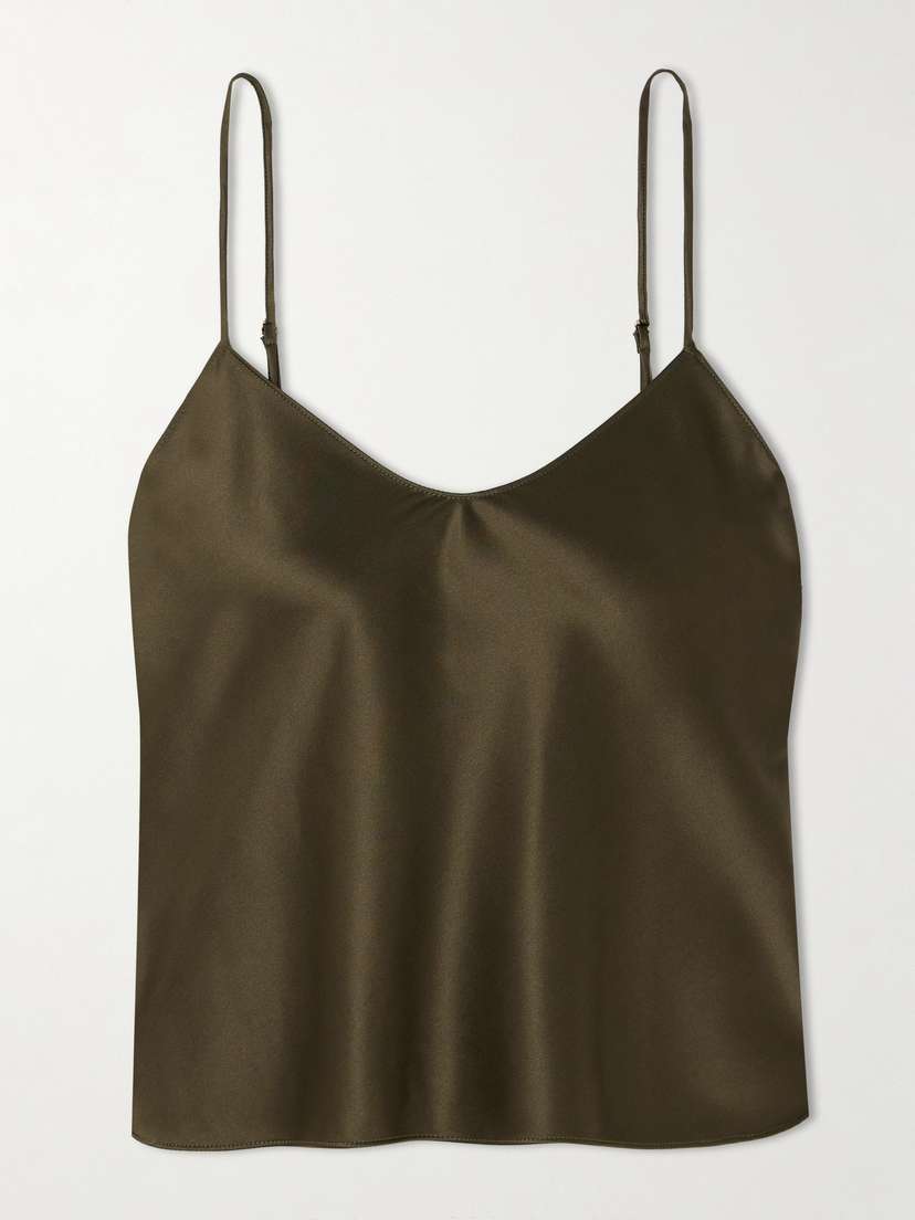 ÉTERNE Mila Silk-blend Satin Camisole