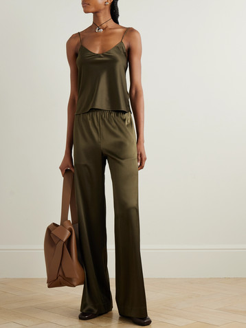 ÉTERNE Mila silk-blend satin camisole