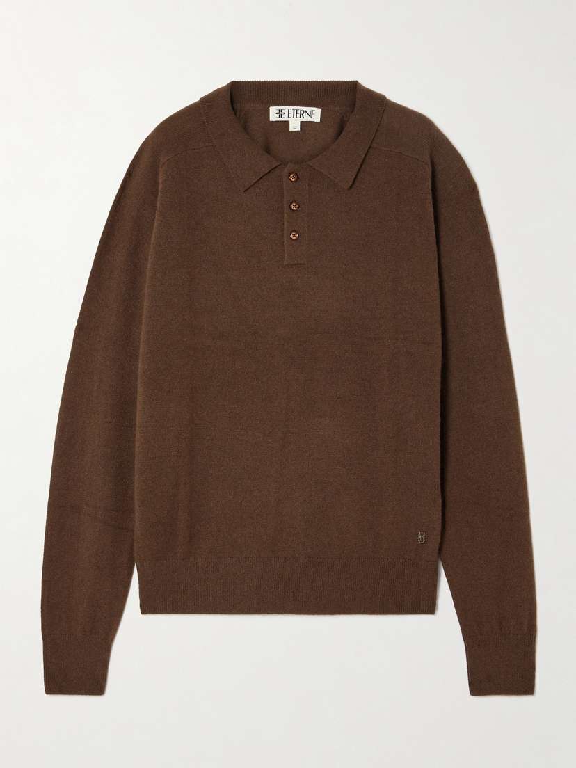 ÉTERNE Brady Cashmere Polo Sweater