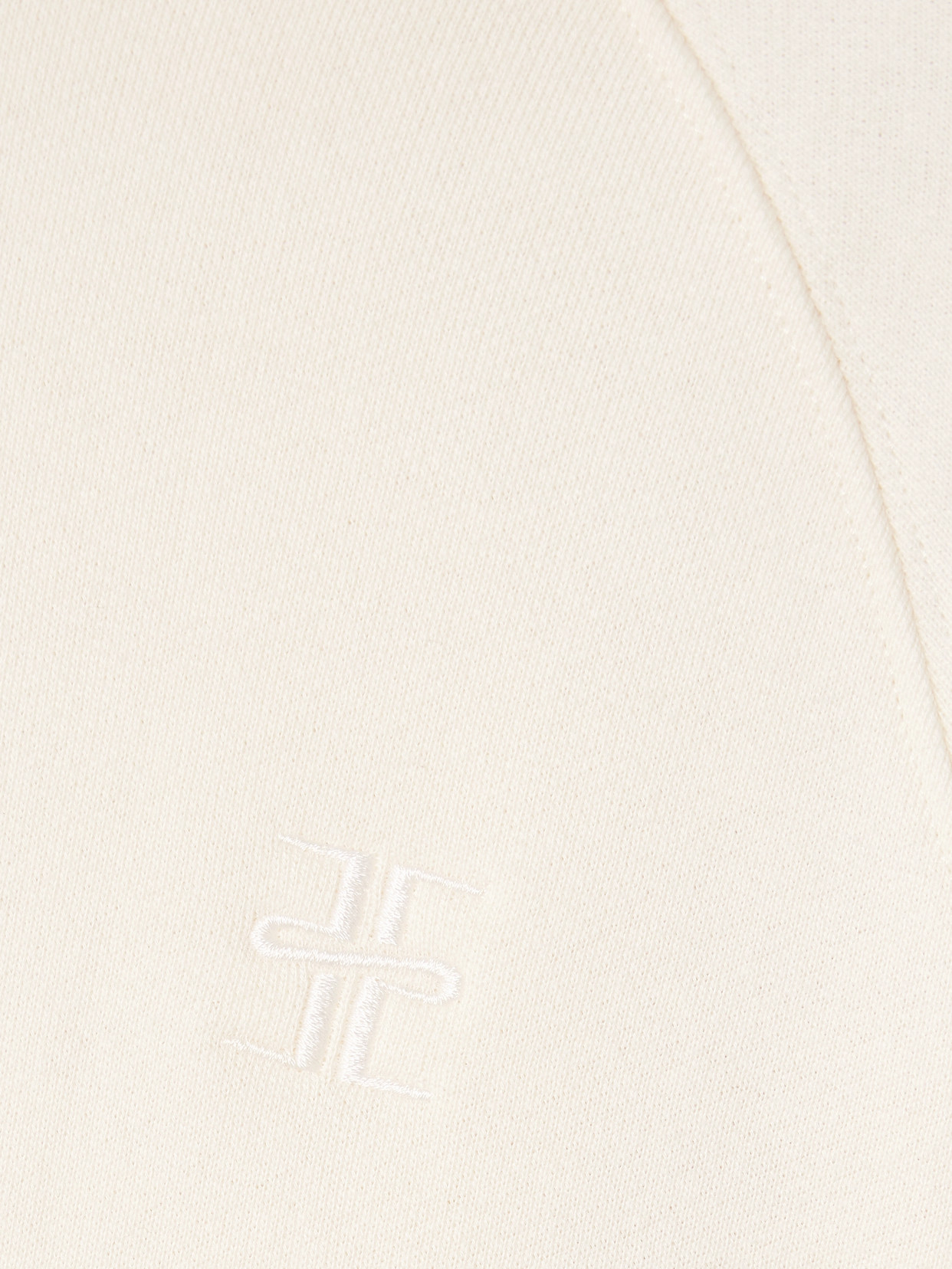 Shop Éterne Embroidered Cotton And Modal-blend Hoodie In Cream