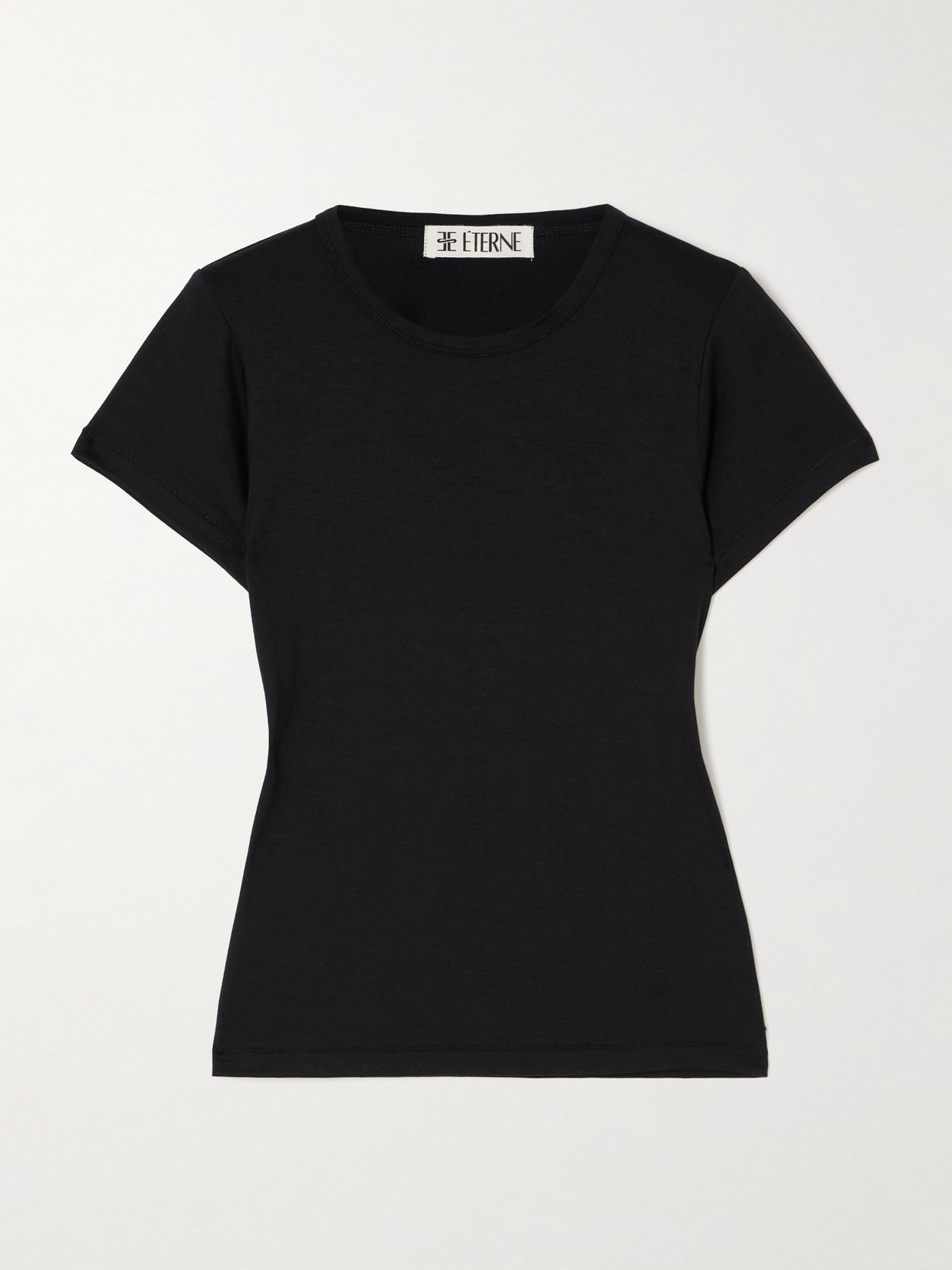 ÉTERNE - Stretch-modal Jersey T-shirt - Black