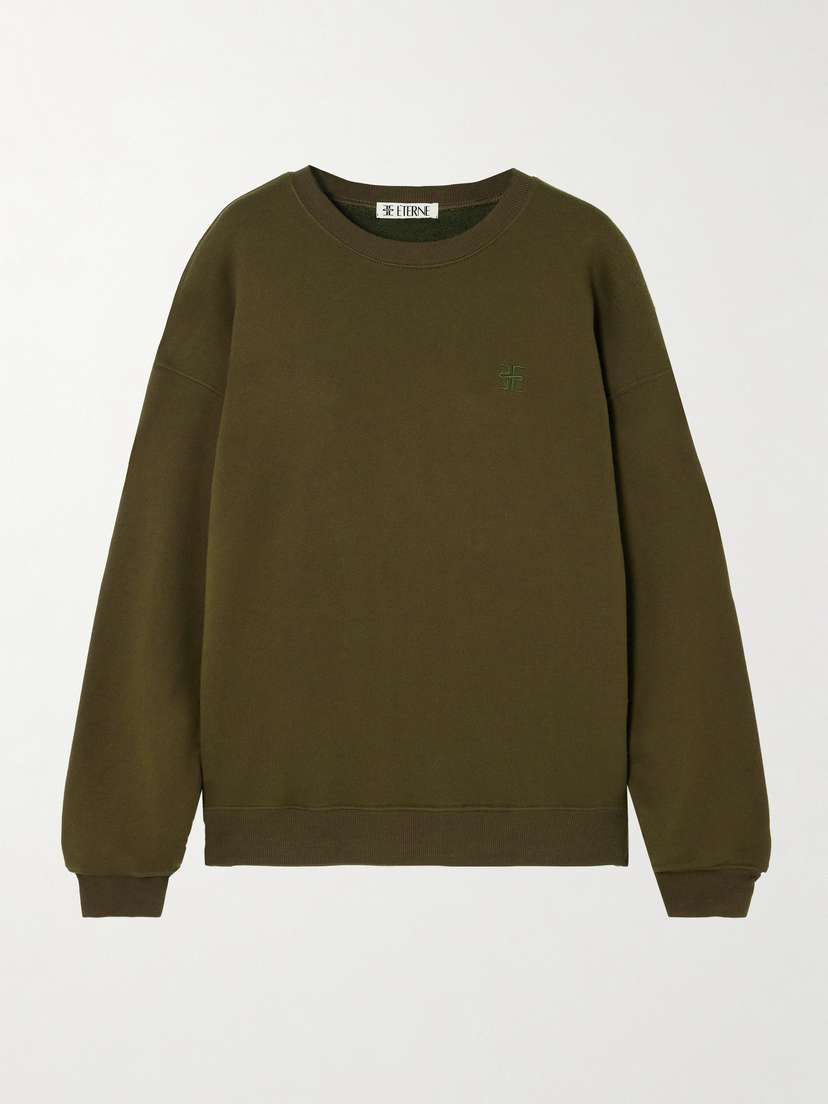 ÉTERNE French Cotton And Modal-blend Terry Sweatshirt