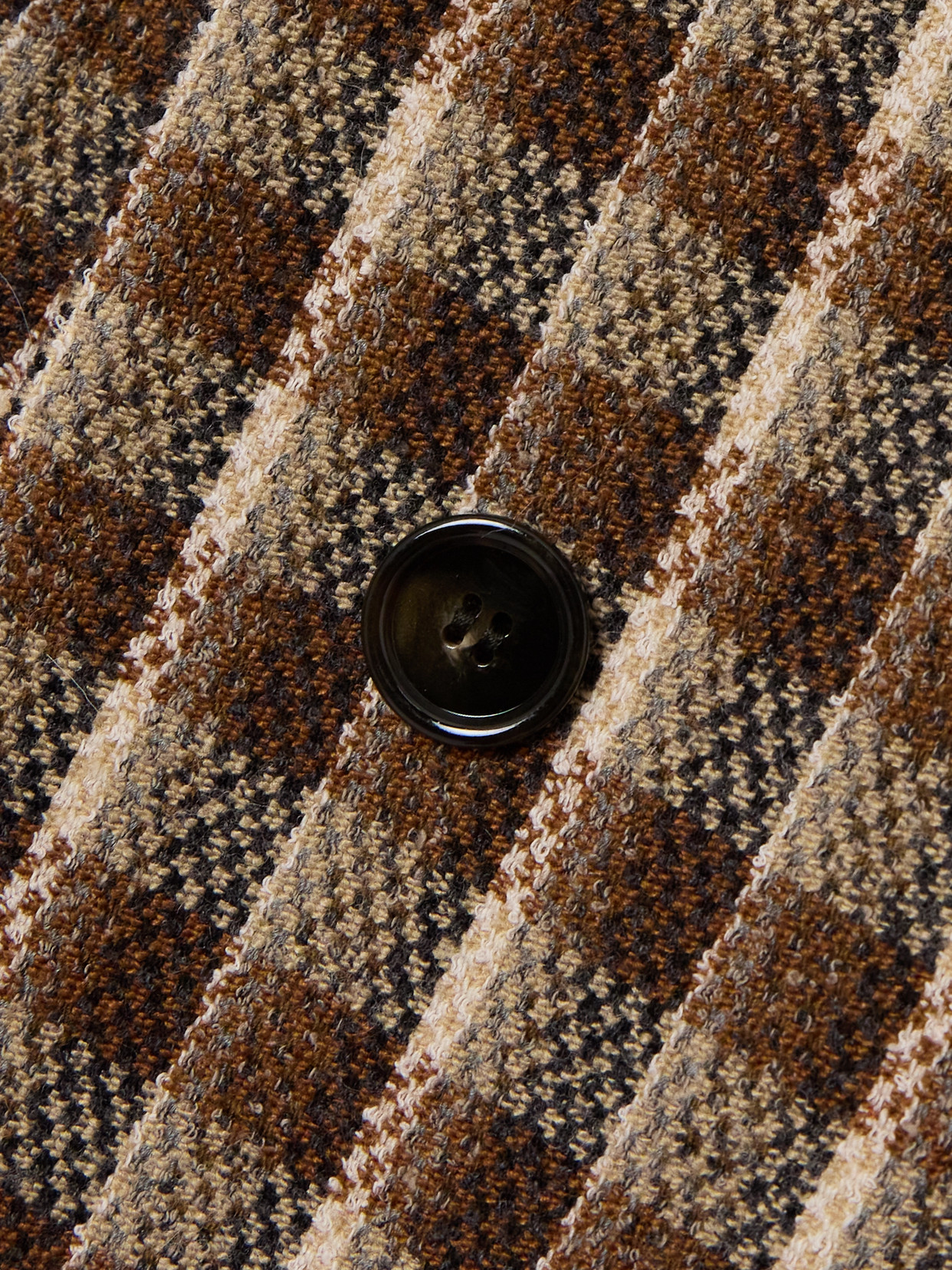 Checked Tweed Coat