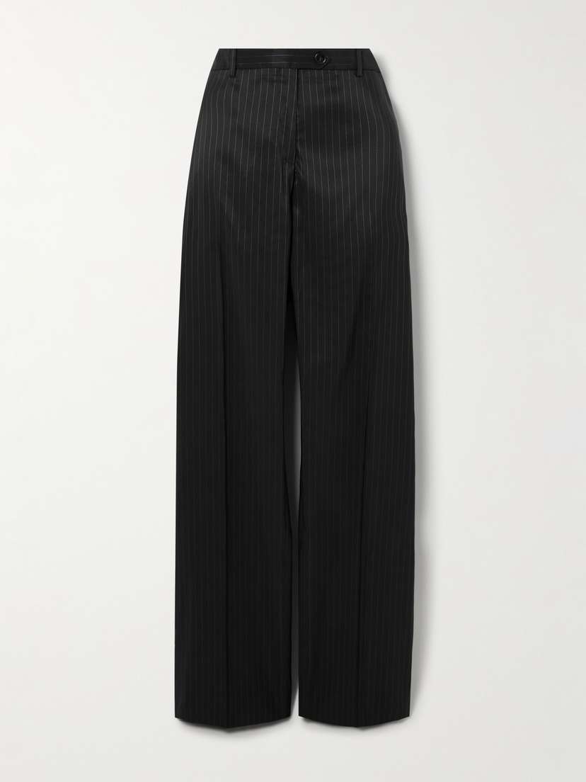 Acne Studios Pinstriped Taffeta Straight-leg Pants