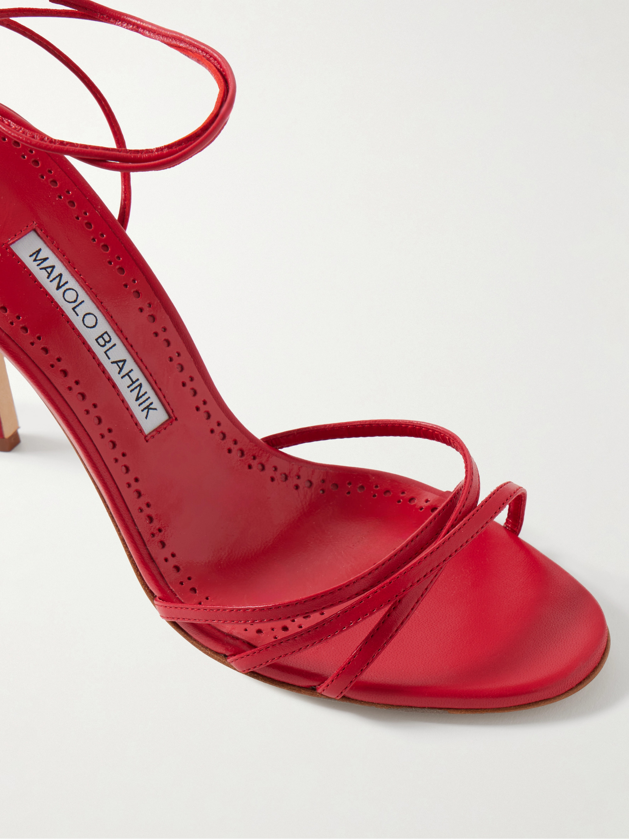MANOLO BLAHNIK - Leva 105 leather sandals | Plush