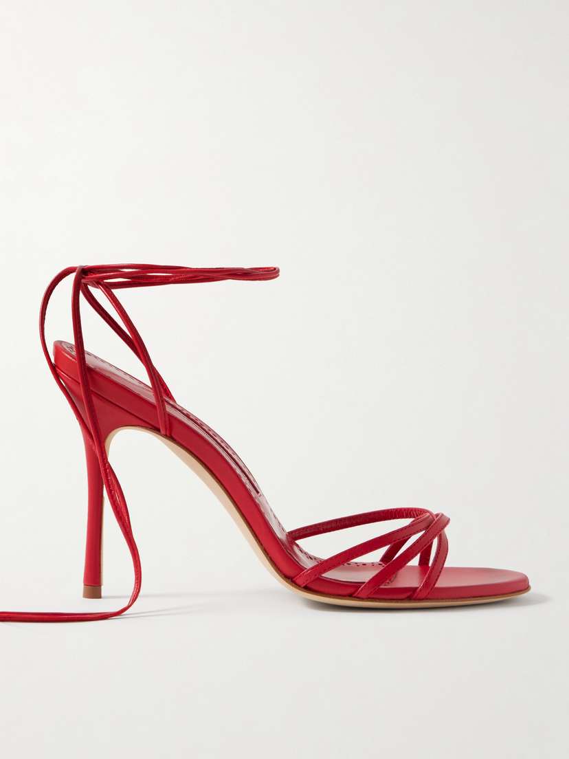 Manolo Blahnik Leva 105 Leather Sandals