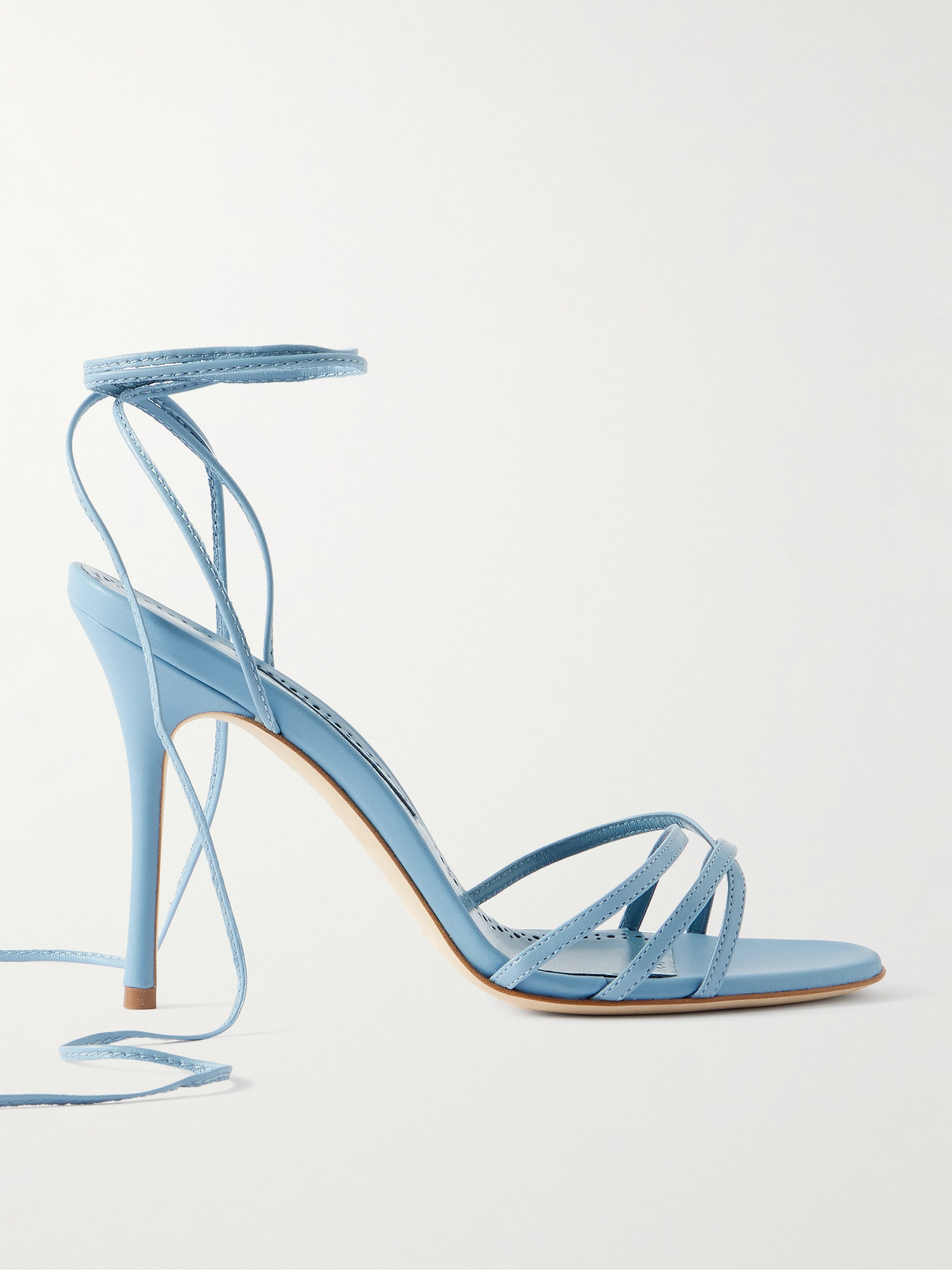 MANOLO BLAHNIK Leva 105 leather sandals