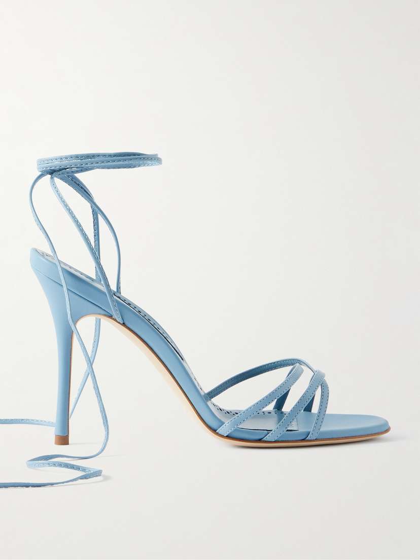 Manolo Blahnik Leva 105 Leather Sandals