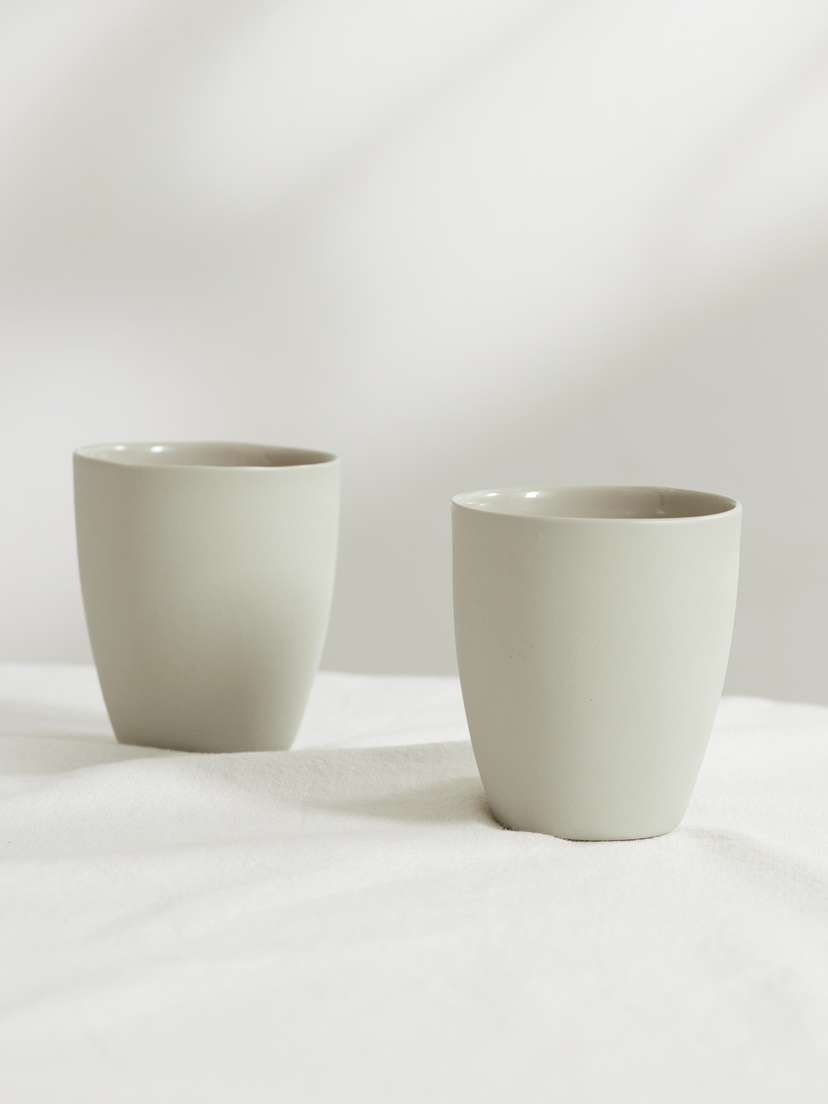 Mud Australia Set Of Two Porcelain Latte Cups