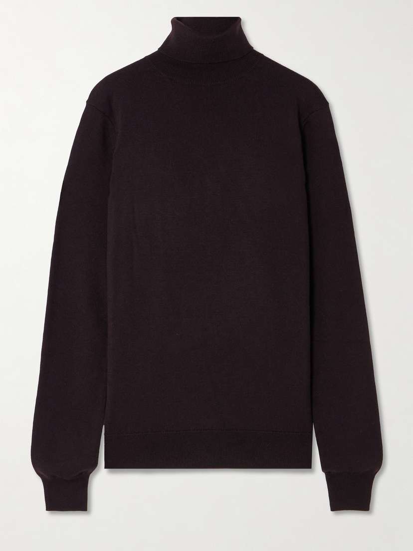 The Frankie Shop Eve Merino Wool Turtleneck Sweater