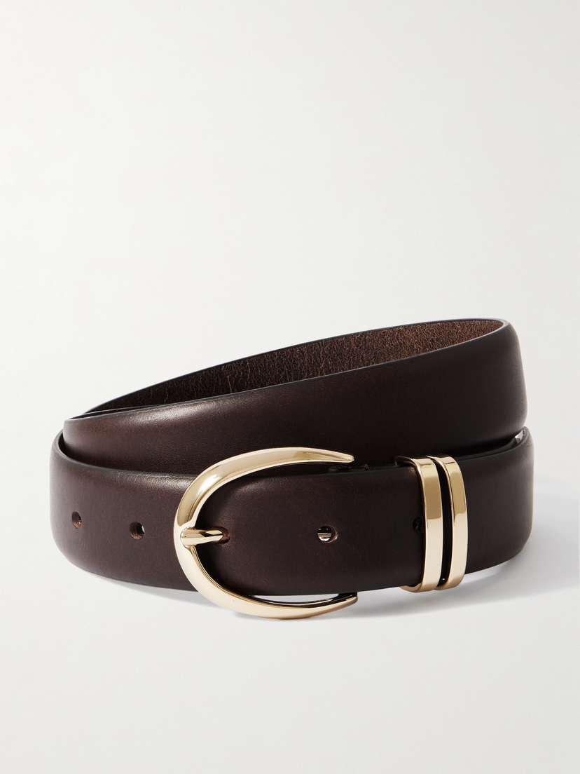 The Frankie Shop Ora Leather Belt - x large