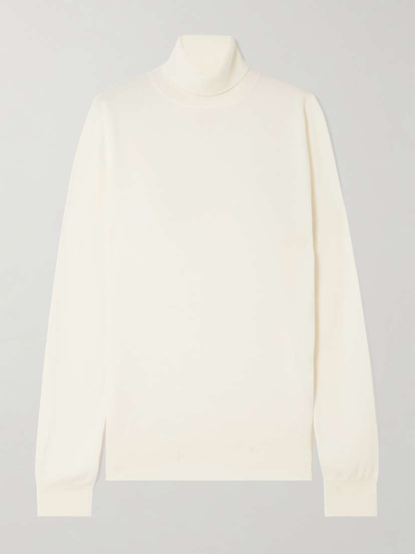 The Frankie Shop Eve Merino Wool Turtleneck Sweater