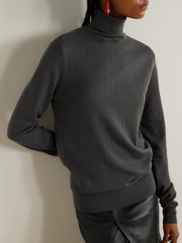 The Frankie Shop Eve merino wool turtleneck sweater