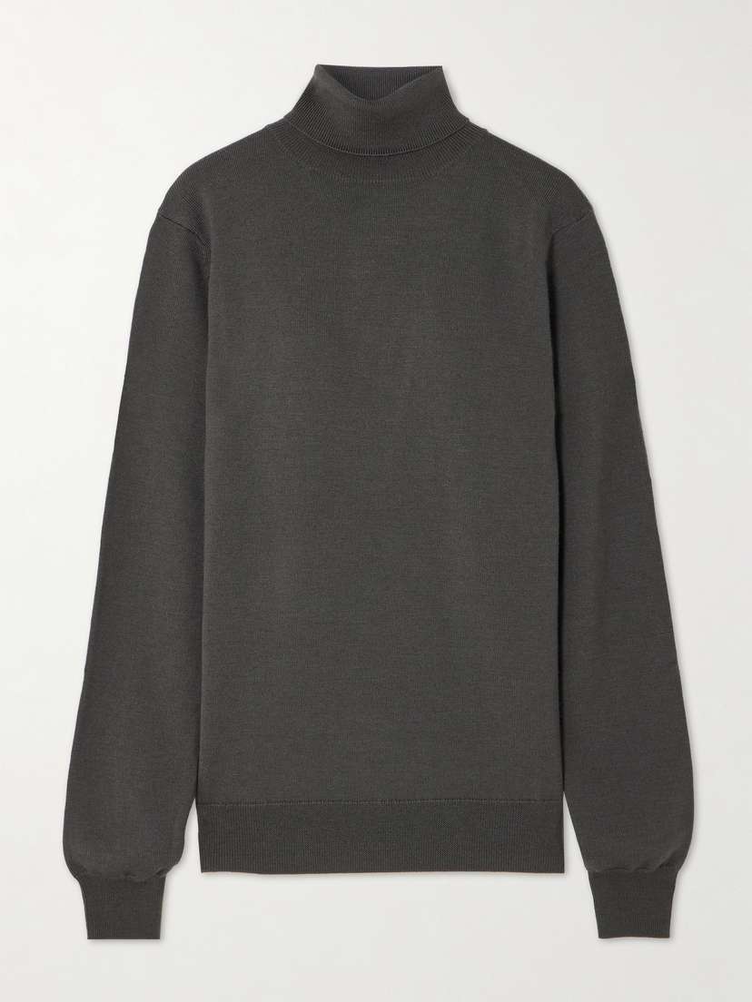 The Frankie Shop Eve Merino Wool Turtleneck Sweater