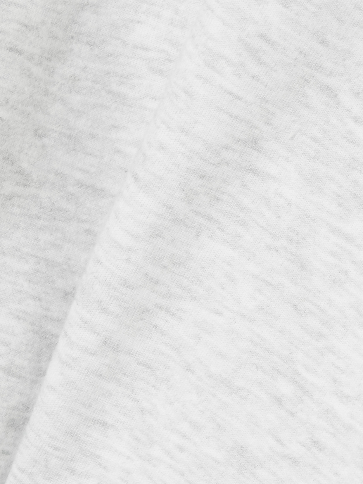 Skims Cropped Cotton-blend Jersey Half-zip Sweater In Gray