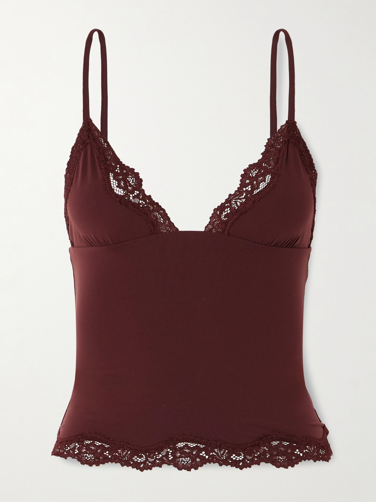 Skims Triangle Camisole In Burgundy