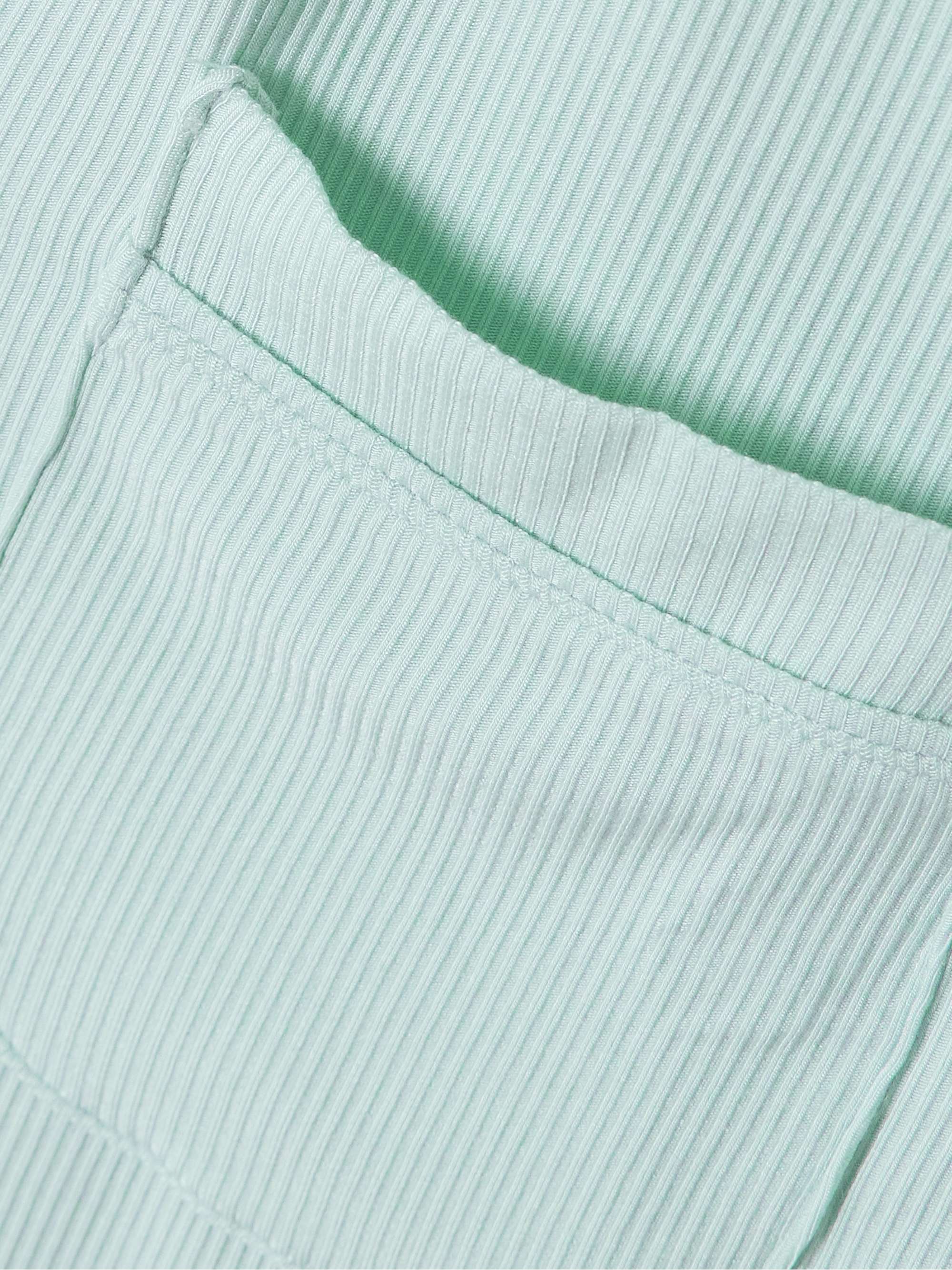 SKIMS Ribbed stretch-modal jersey lounge set - Heather Grey