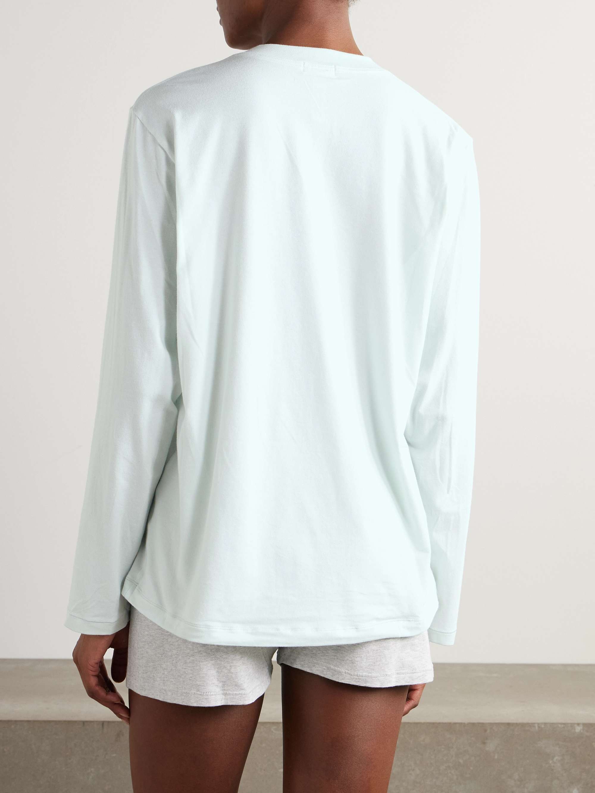 SKIMS Boyfriend stretch-modal and cotton-blend jersey T-shirt - Marble