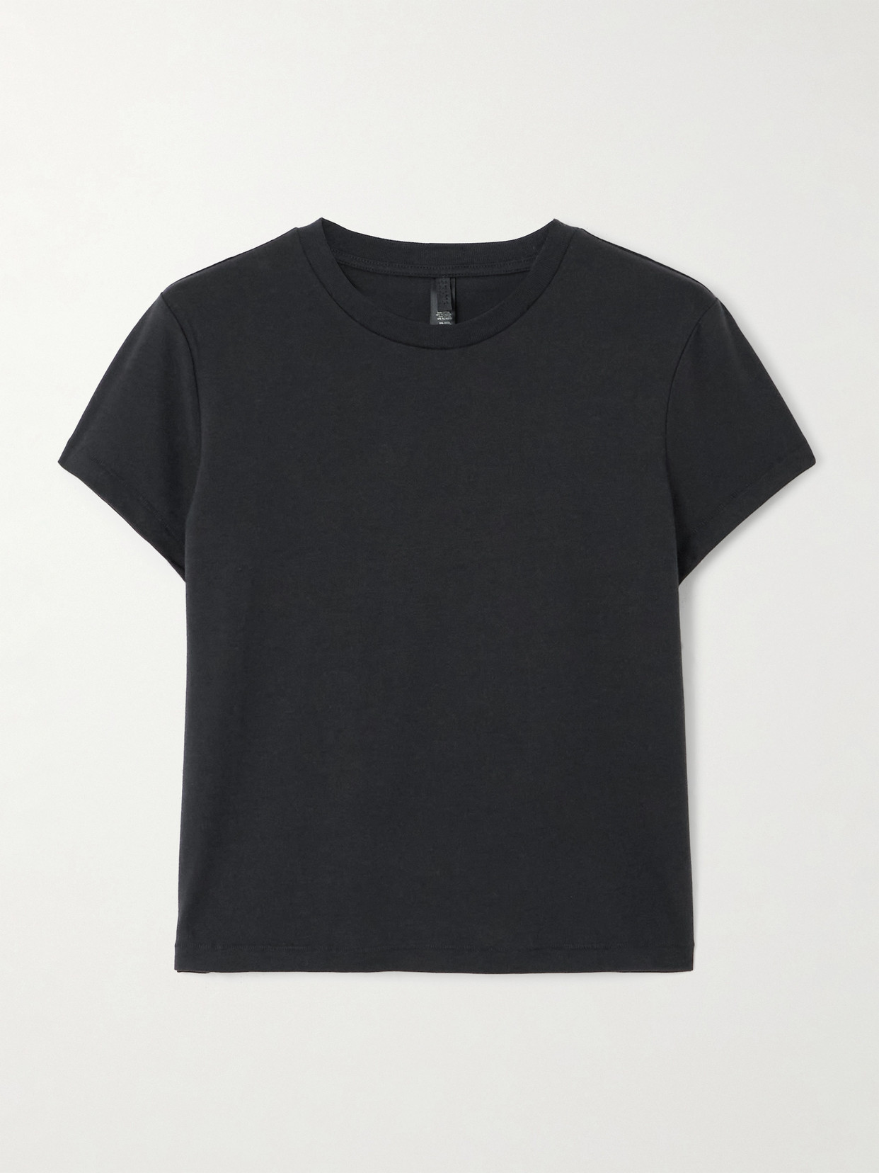 Skims Relaxed Shrunken T-shirt In Black