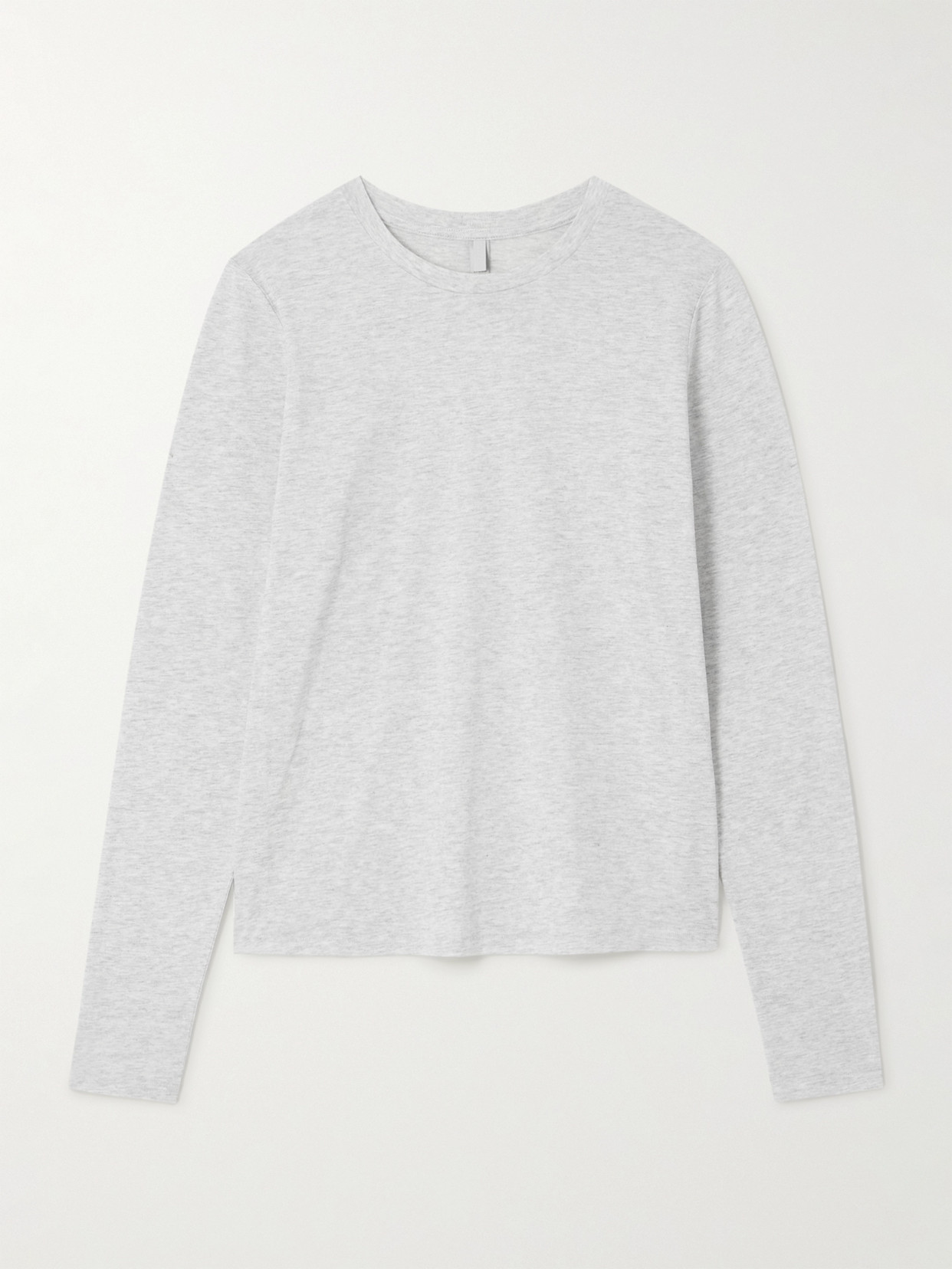 Skims Long Sleeve T-shirt In Gray