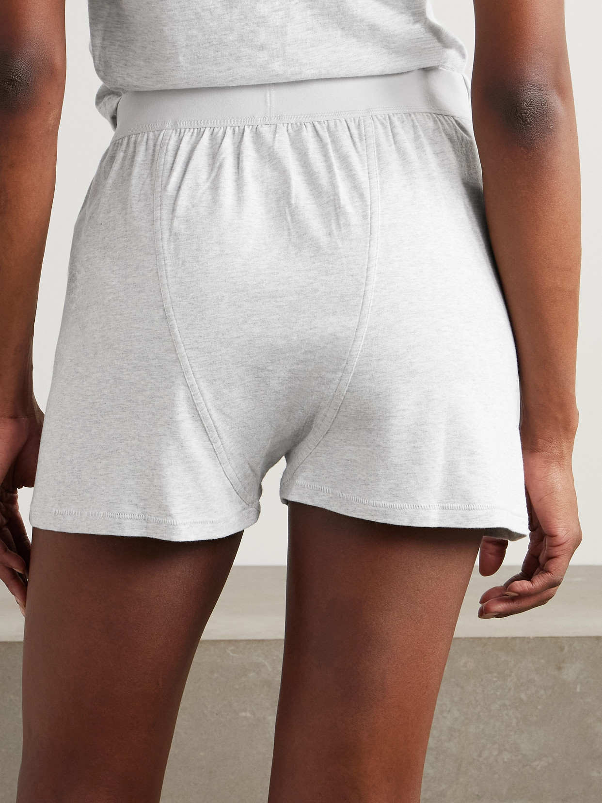 Skims Boyfriend Loose Boxer In Gray