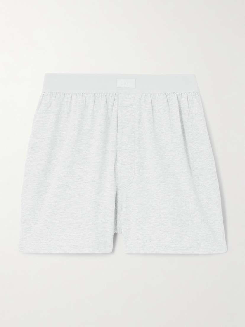 Skims Boyfriend Loose Boxer - Light Heather Grey