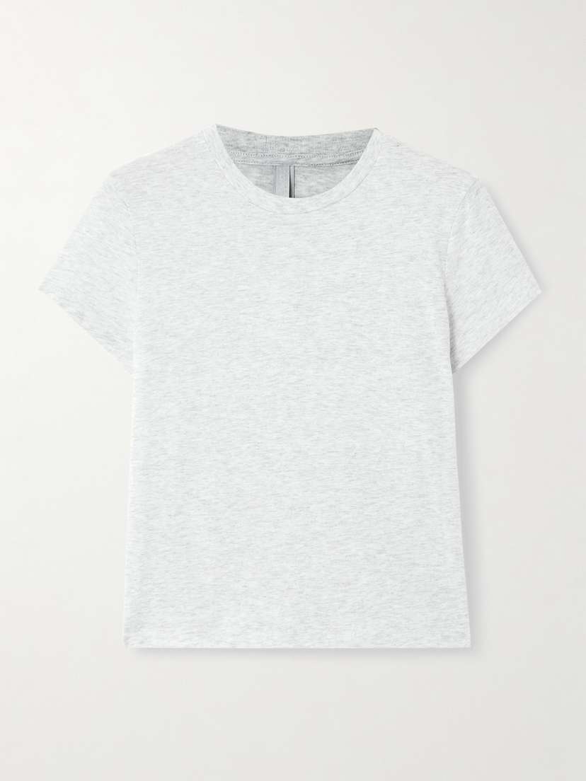Skims Shrunken T-shirt - Light Heather Grey