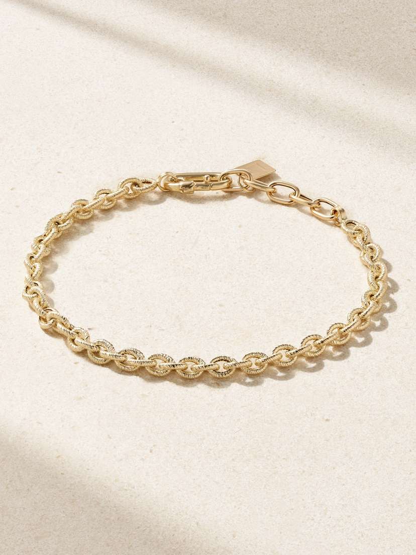 Lauren Rubinski Extra Small Links 14-karat Gold Anklet