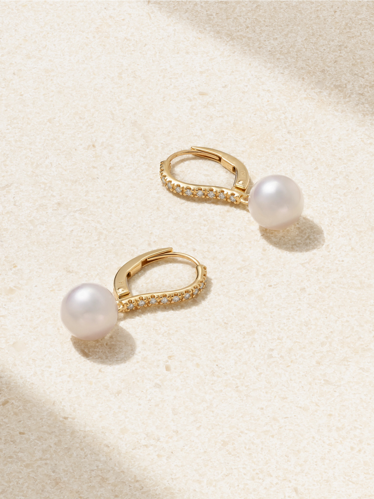 Mikimoto - 18-karat Gold, Diamond And Pearl Earrings - White