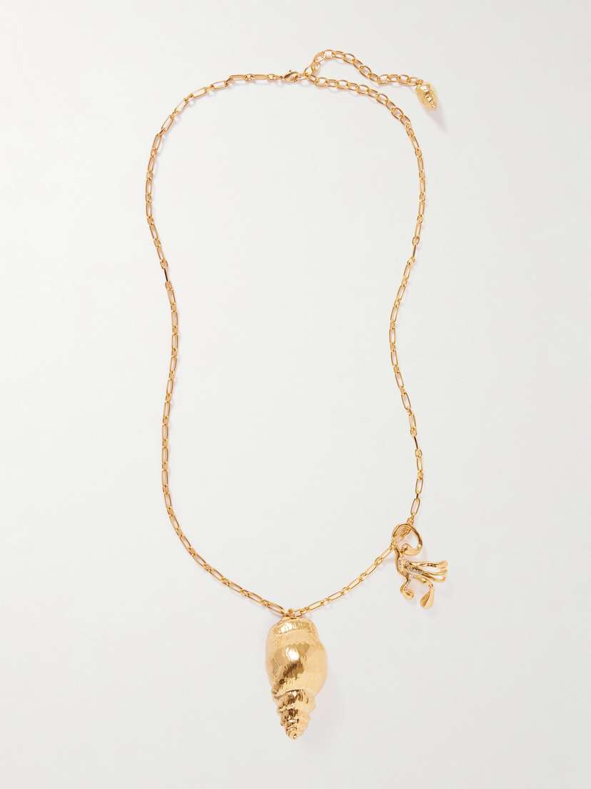 Oscar de la Renta tone Crystal Necklace