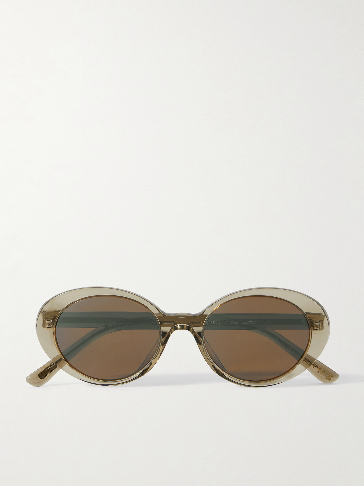 Oliver Peoples Lumar Round-frame Acetate Sunglasses In Gray