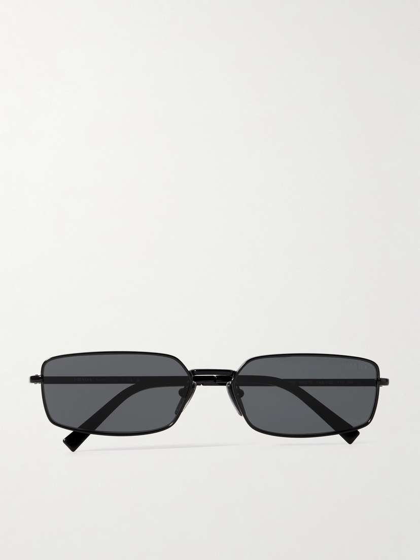 PRADA EYEWEAR Rectangular-frame Metal Sunglasses