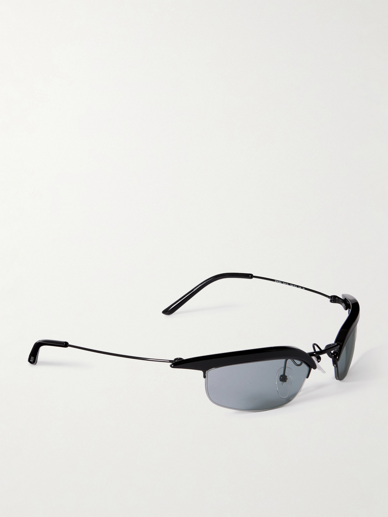 Prada D-frame Acetate And Metal Sunglasses In Black