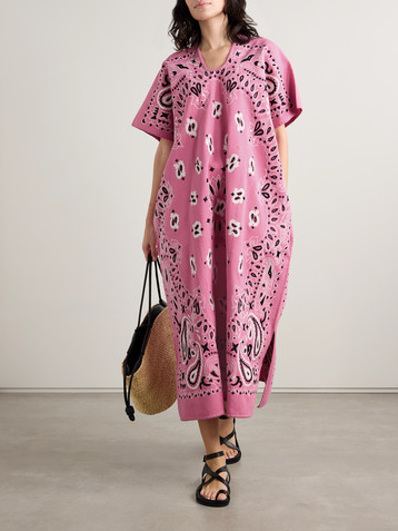 PIPPA HOLT Embroidered cotton-blend huipil