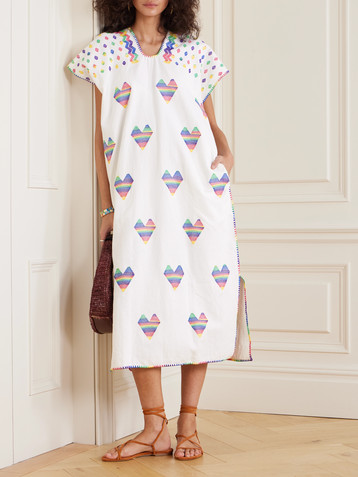PIPPA HOLT Embroidered cotton huipil