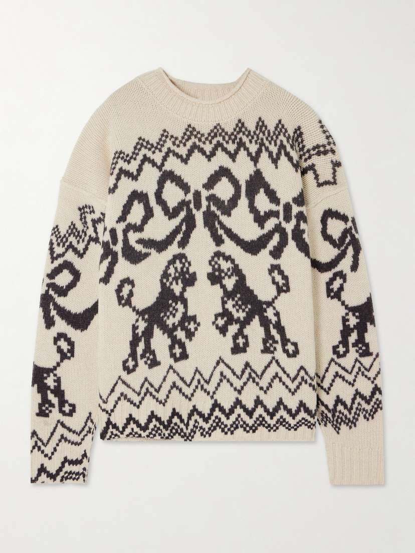 Acne Studios Wool-blend Jacquard Sweater