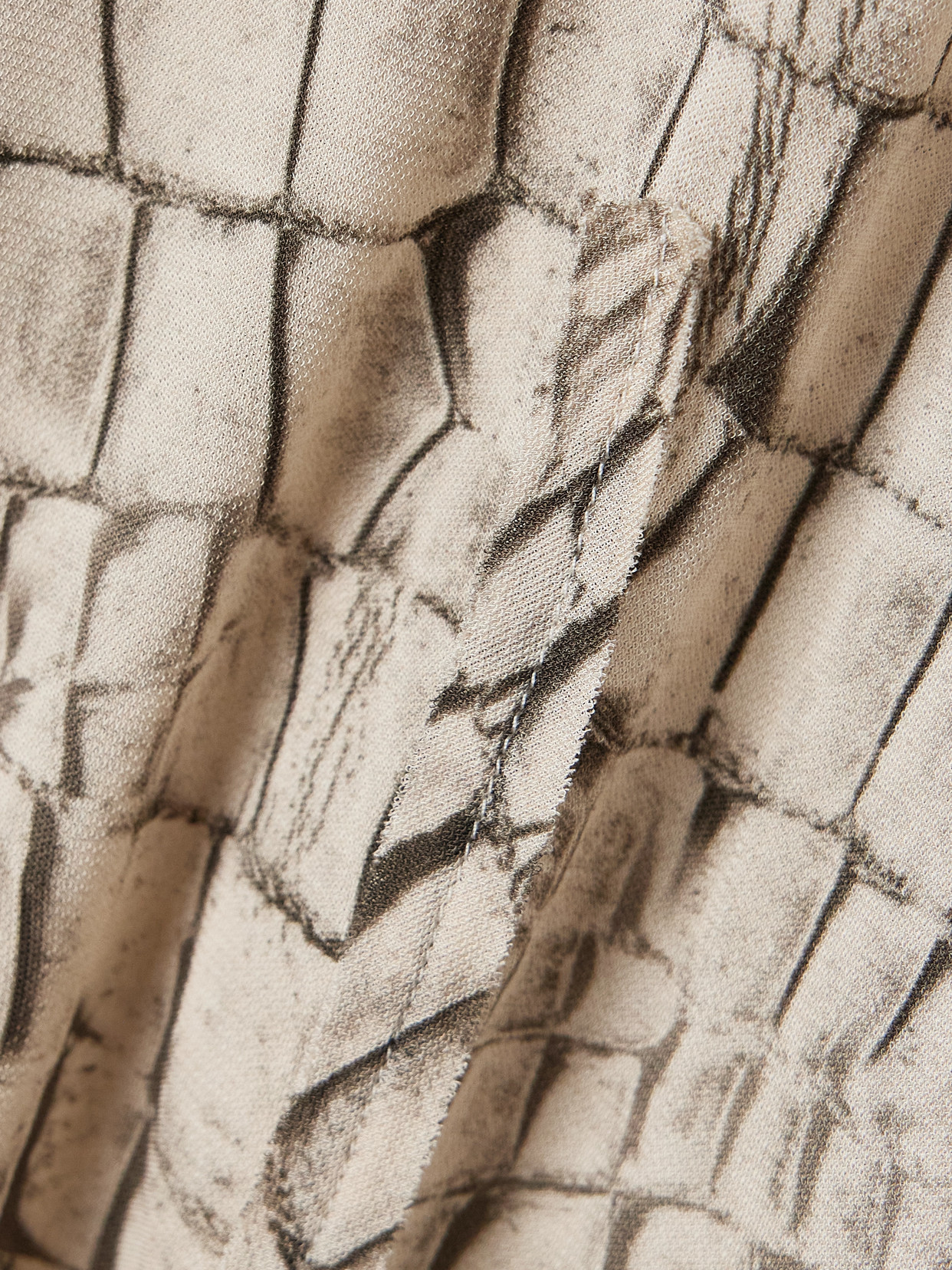 Trompe L'Oeil Printed Stretch-Jersey Shirt