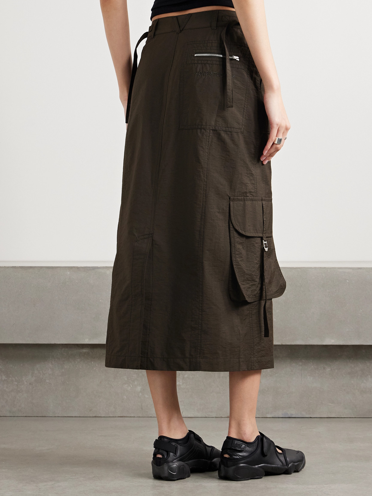 Acne Studios Knee Length And Midi Skirts In Gray