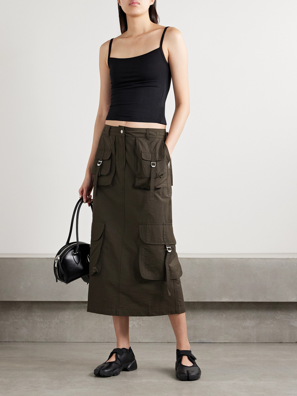 Acne Studios Knee Length And Midi Skirts In Gray