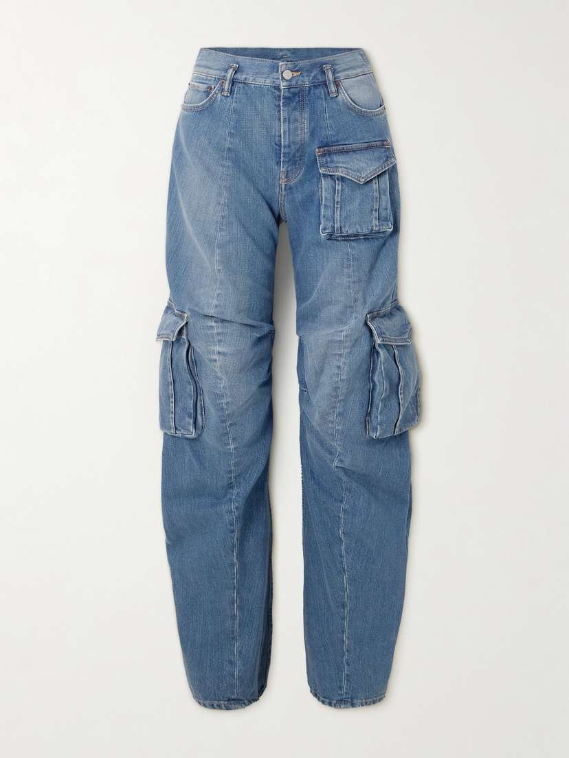 Acne Studios High-rise Barrel-leg Cargo Jeans