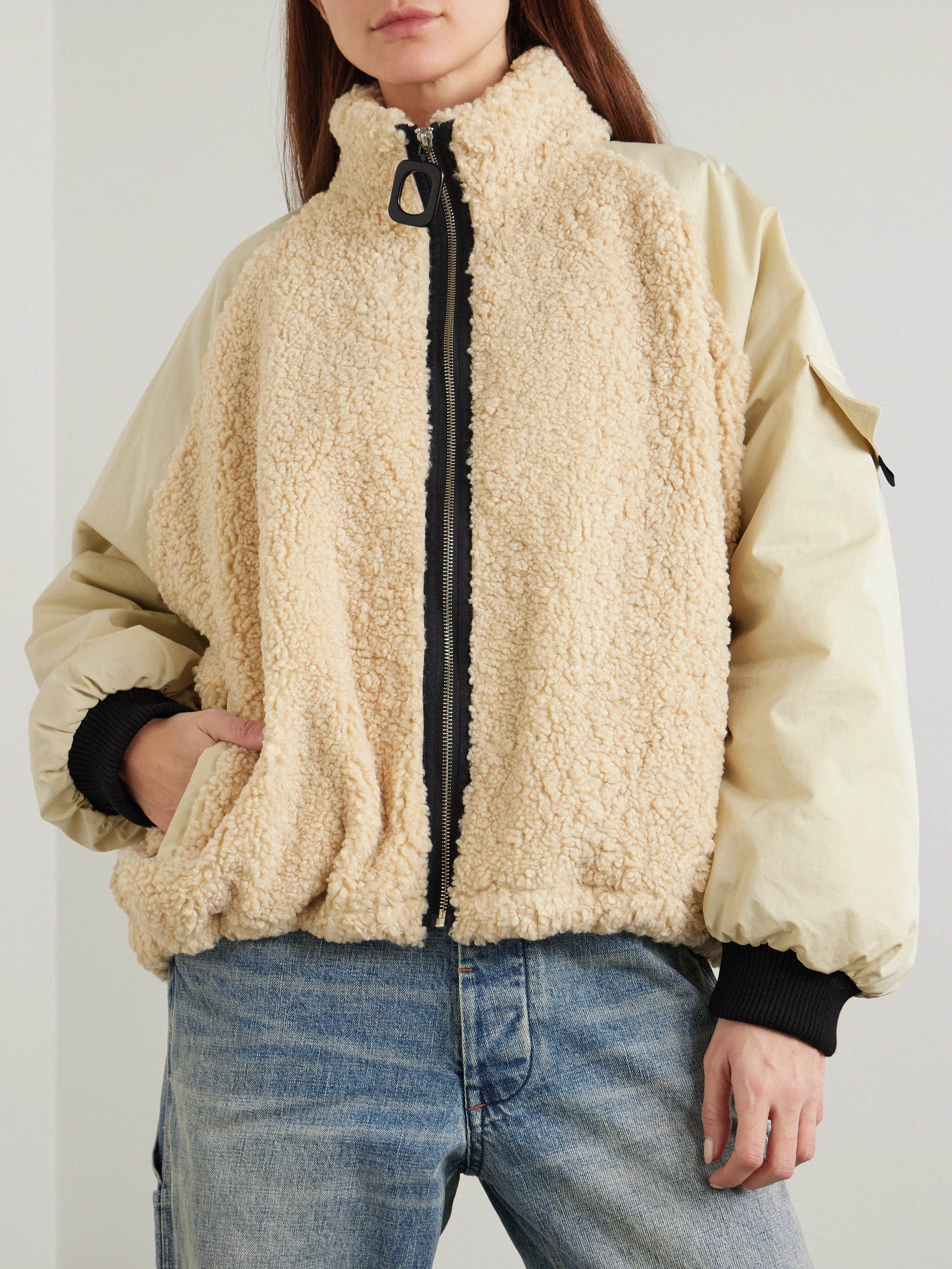 Jw Anderson - Shell and fleece jacket | Plush
