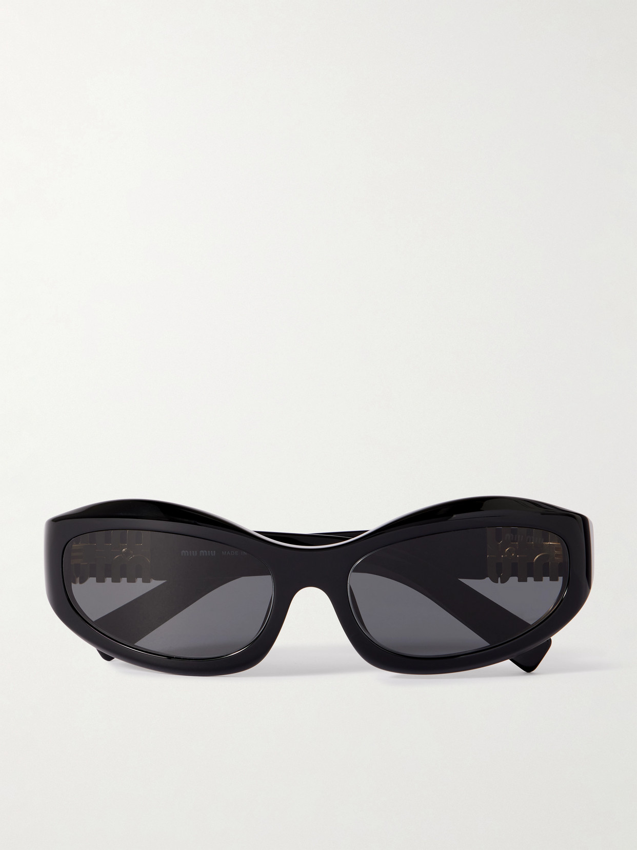 Miu Miu Glimpse D-frame Acetate Sunglasses In Black