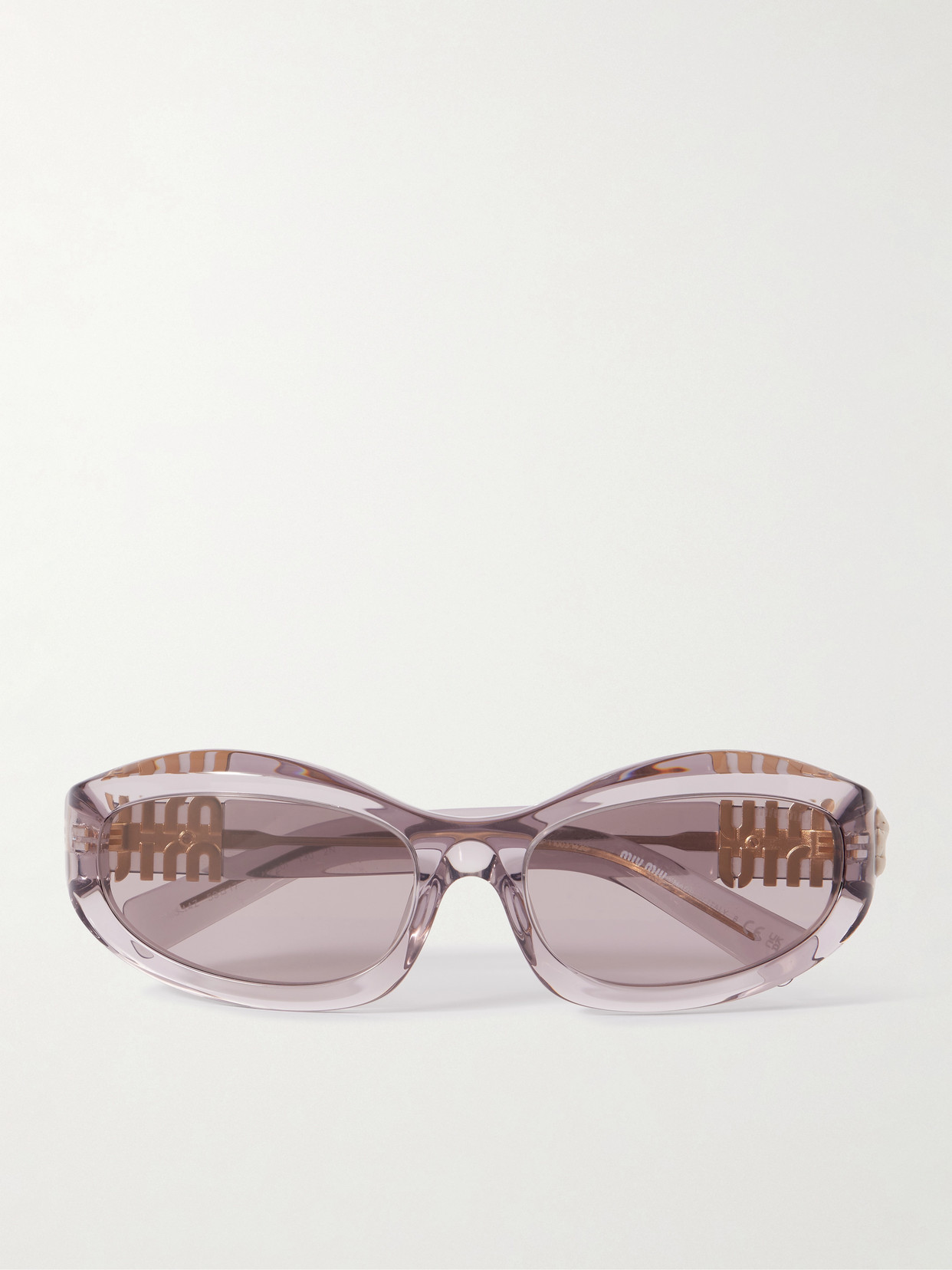 Miu Miu Glimpse D-frame Acetate Sunglasses In Pink