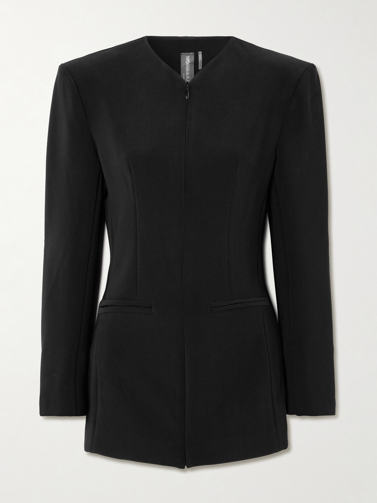 Norma Kamali - Paneled Ponte Jacket - Black