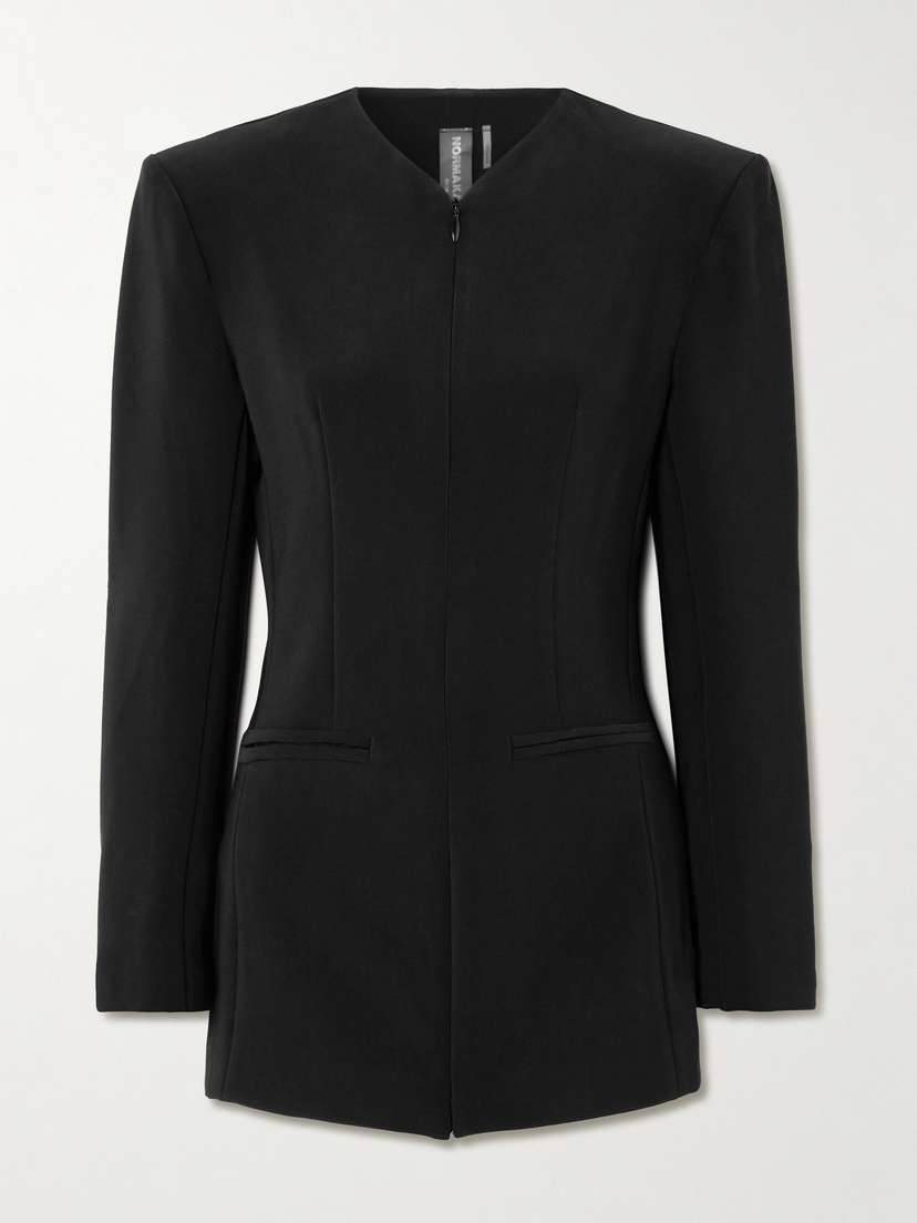 Norma Kamali Paneled Ponte Jacket