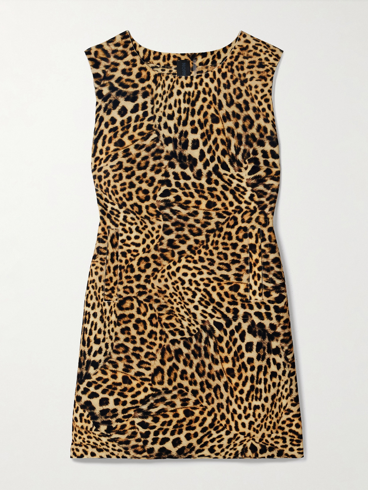 Norma Kamali Cheetah-print Stretch-jersey Mini Dress In Animal Print