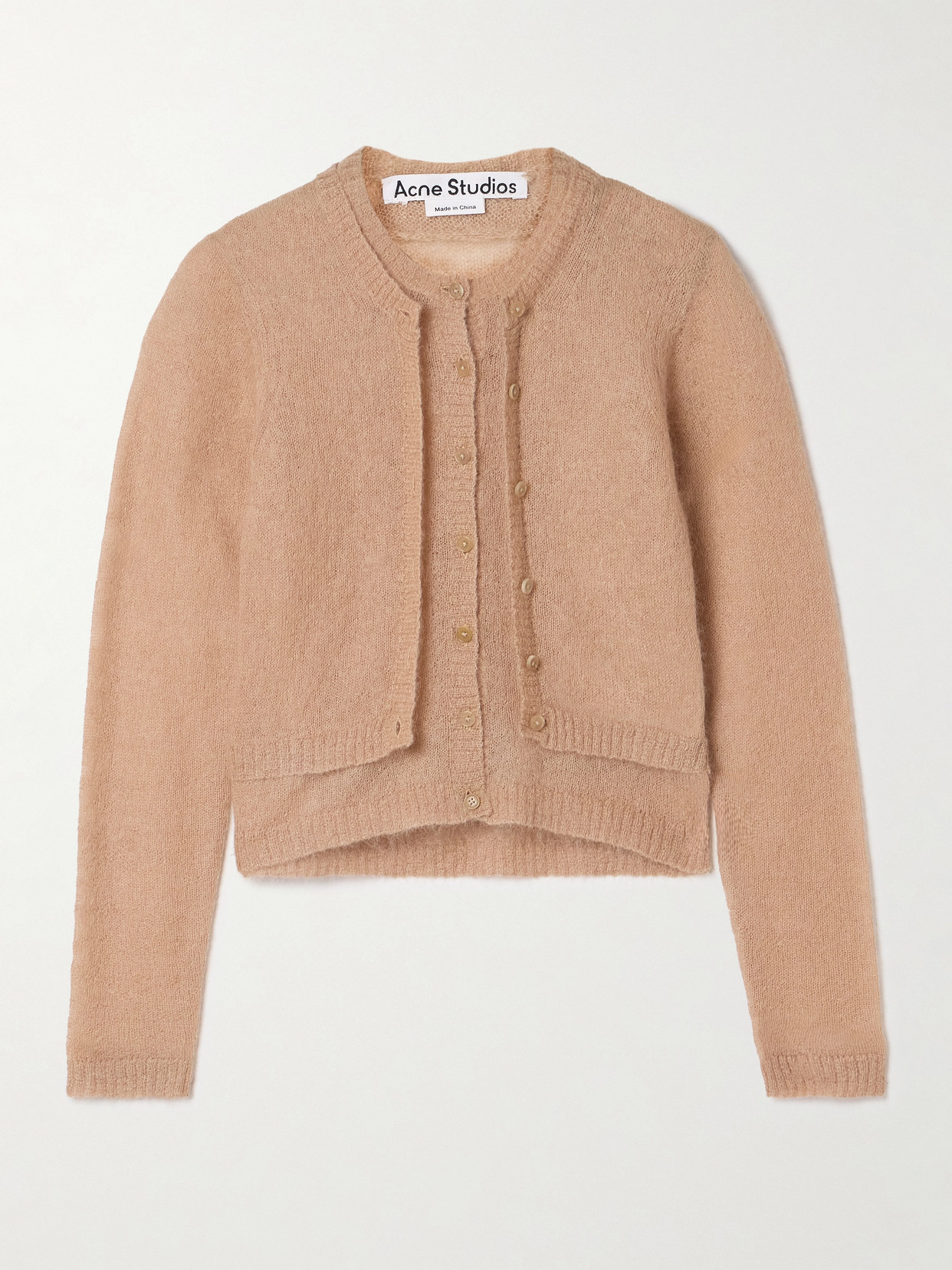 Acne Studios - Mohair-blend Cardigan - Sand