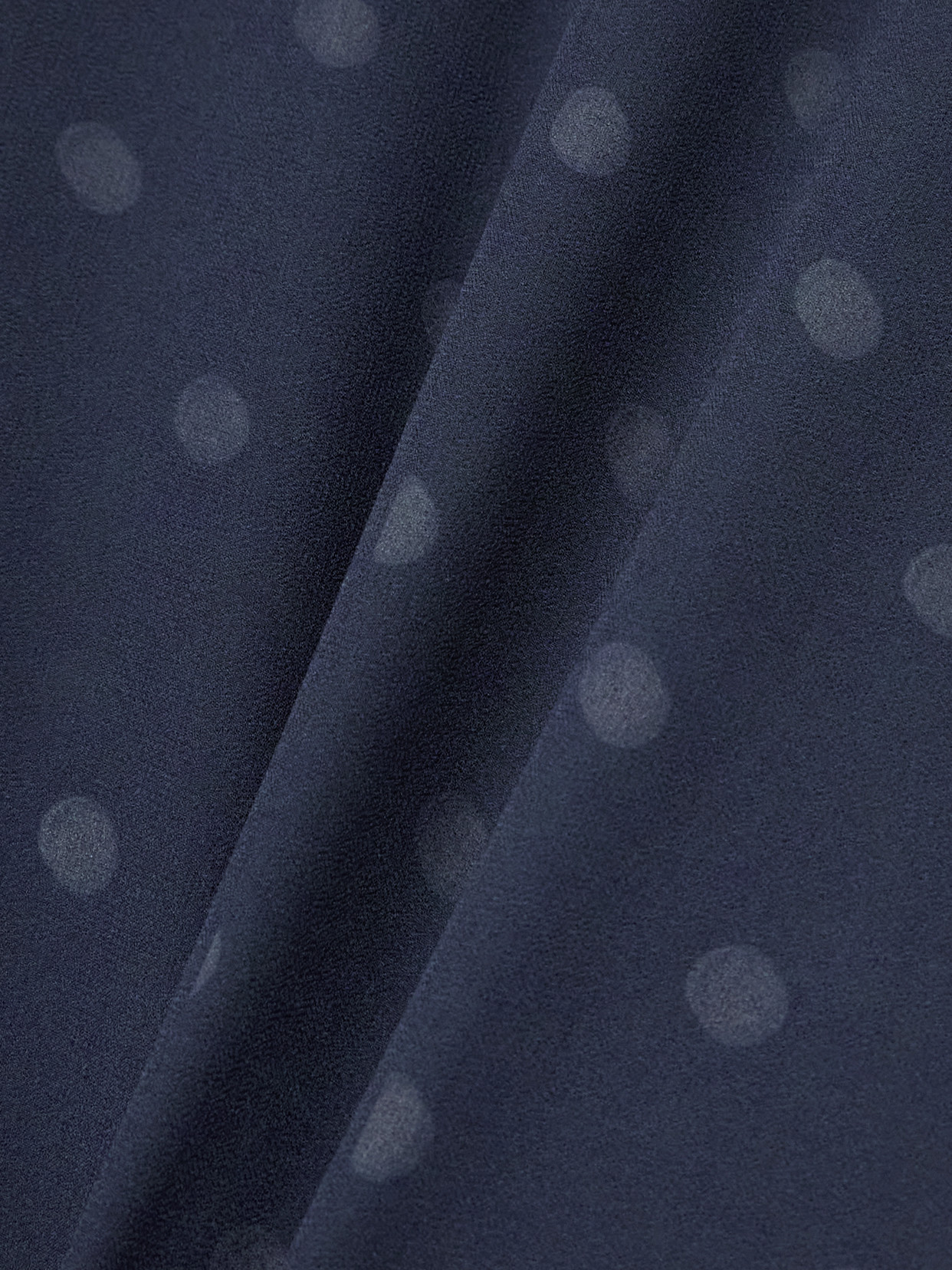 Shop Acne Studios Polka-dot Crepe Polo Shirt In Blue
