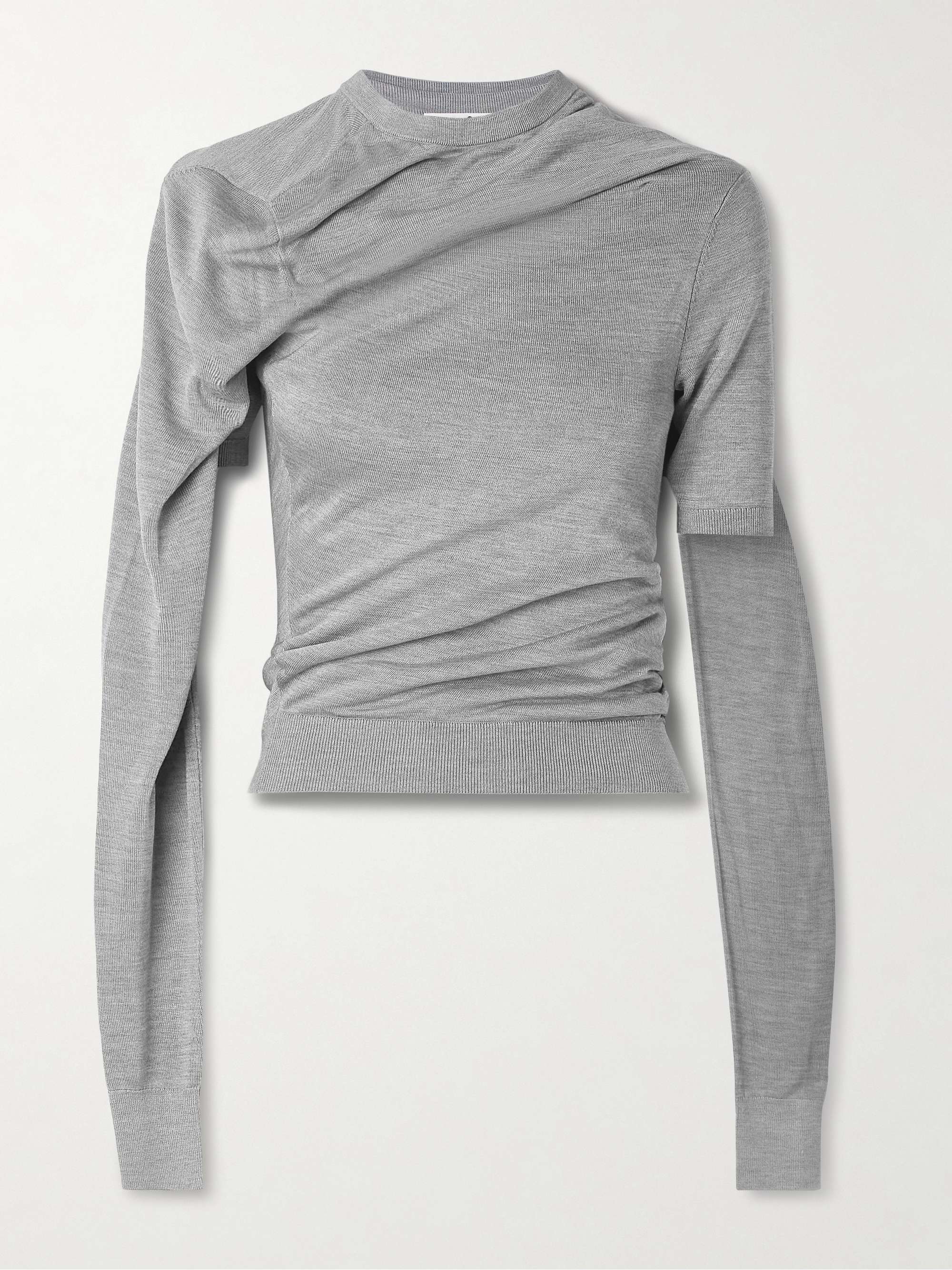 ACNE STUDIOS Layered silk-jersey top | NET-A-PORTER ACNE STUDIOS Layered silk-jersey top | NET-A-PORTER