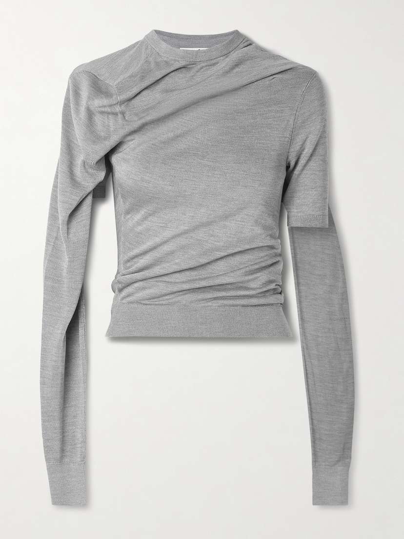 Acne Studios Layered Silk-jersey Top